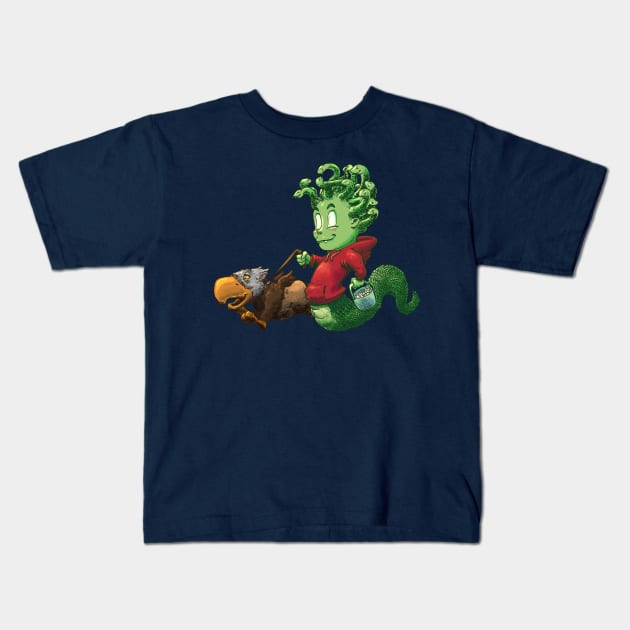 Halloween Medusa Trick or treat Kids T-Shirt by Carlos CD